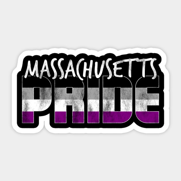 Massachusetts Pride Asexual Flag Sticker by wheedesign